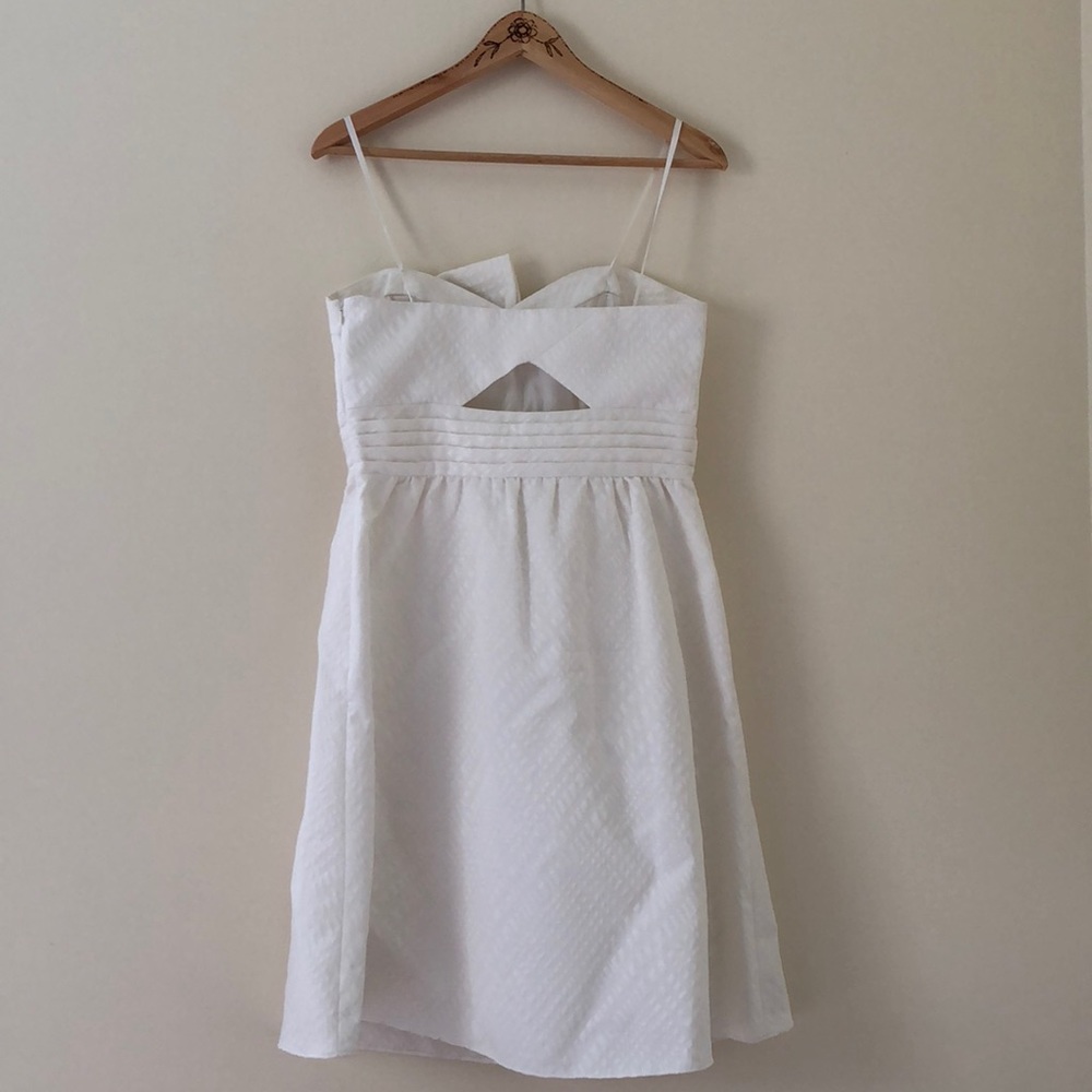 Max And Cleo White Strapless Dress View 4